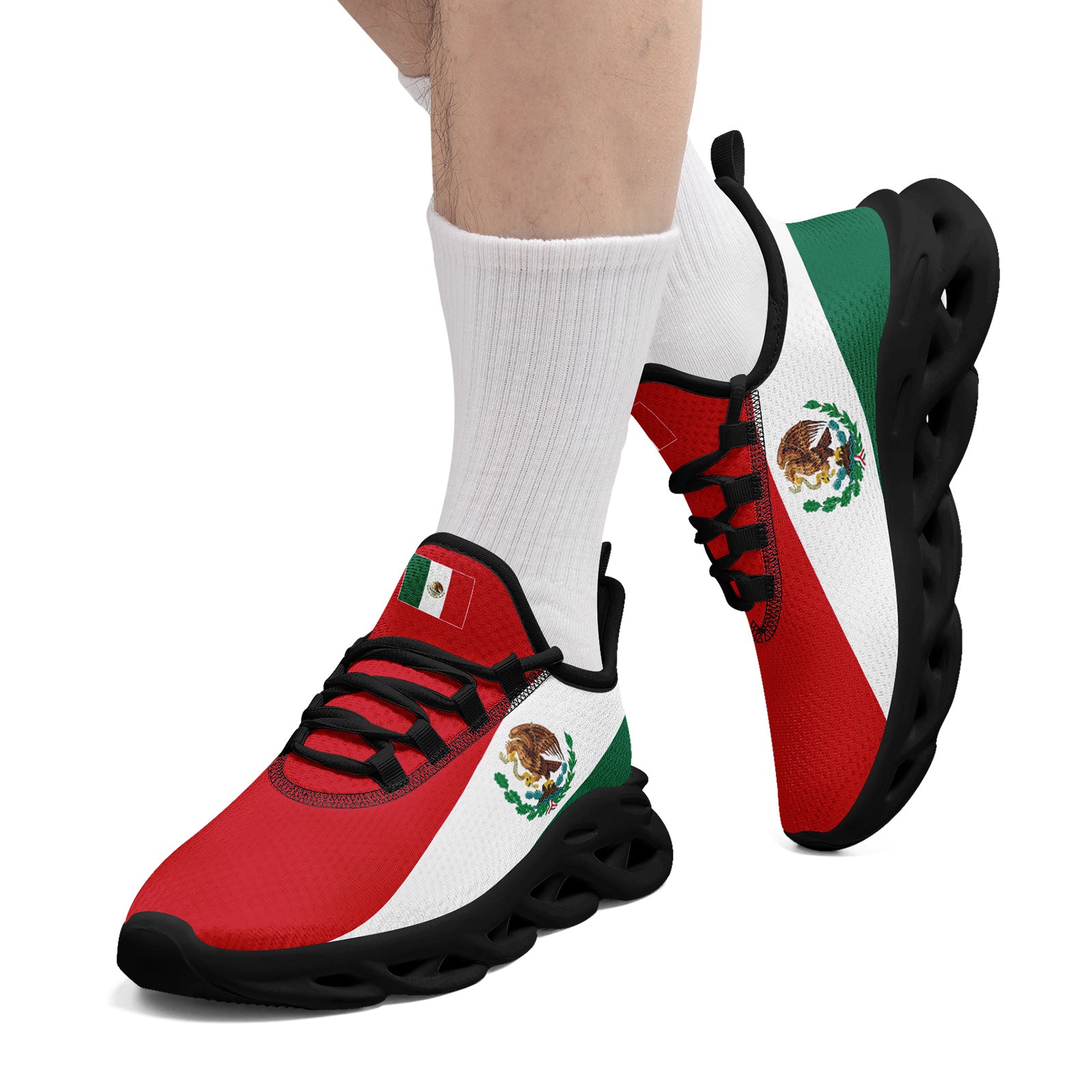 Custom 2026 World Cup Mexico Sneakers DIY Country Flag Running Shoes Lightweight Sport Shoes Gift for Football Fans Personalized Team Name and Logo FN003-F023045-4