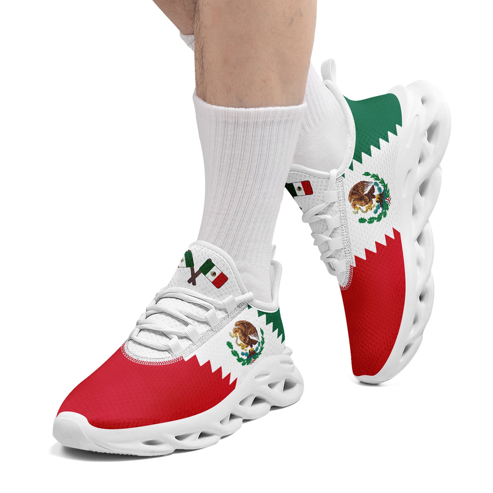 Custom 2026 World Cup Mexico Sneakers DIY Country Flag Running Shoes Lightweight Sport Shoes Gift for Football Fans Personalized Team Name and Logo FN003-F023045-3