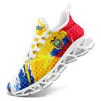 Custom Ecuador 2026 World Cup Sneakers DIY Country Flag Running Shoes Lightweight Sport Shoes Gift for Football Fans Personalized Team Name and Logo FN003XD-F009092-4