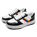 Custom Black White Pittsburgh Shoes Personalized Sneaker FN032-D020389-30