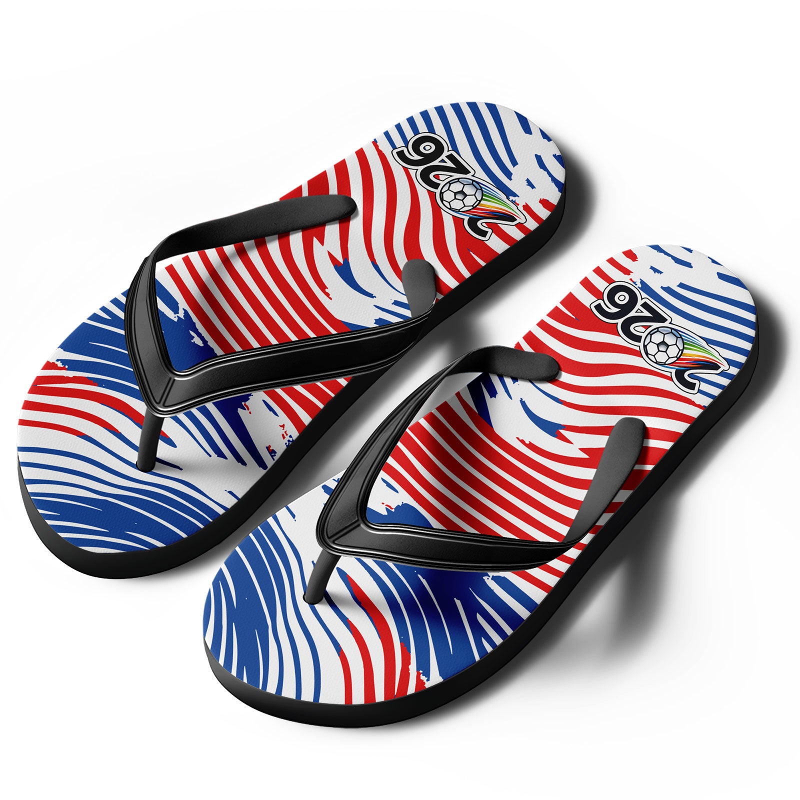 Custom United States 2026 World Cup Sneakers DIY Country Flag Running Shoes Lightweight Sport Shoes Gift for Football Fans Personalized Team Name and Logo FN058-F028041-10
