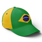 Personalized 2026 Brazil Soccer Fan Hat - Add Your Name & Design Custom 2026 Football Tournament Hat YW061-F027074-2