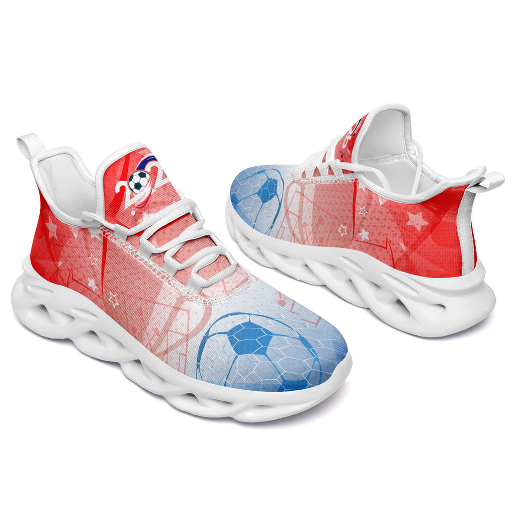 Custom France 2026 World Cup Sneakers DIY Country Flag Running Shoes Lightweight Sport Shoes Gift for Football Fans Personalized Team Name and Logo FN003-F025037-4