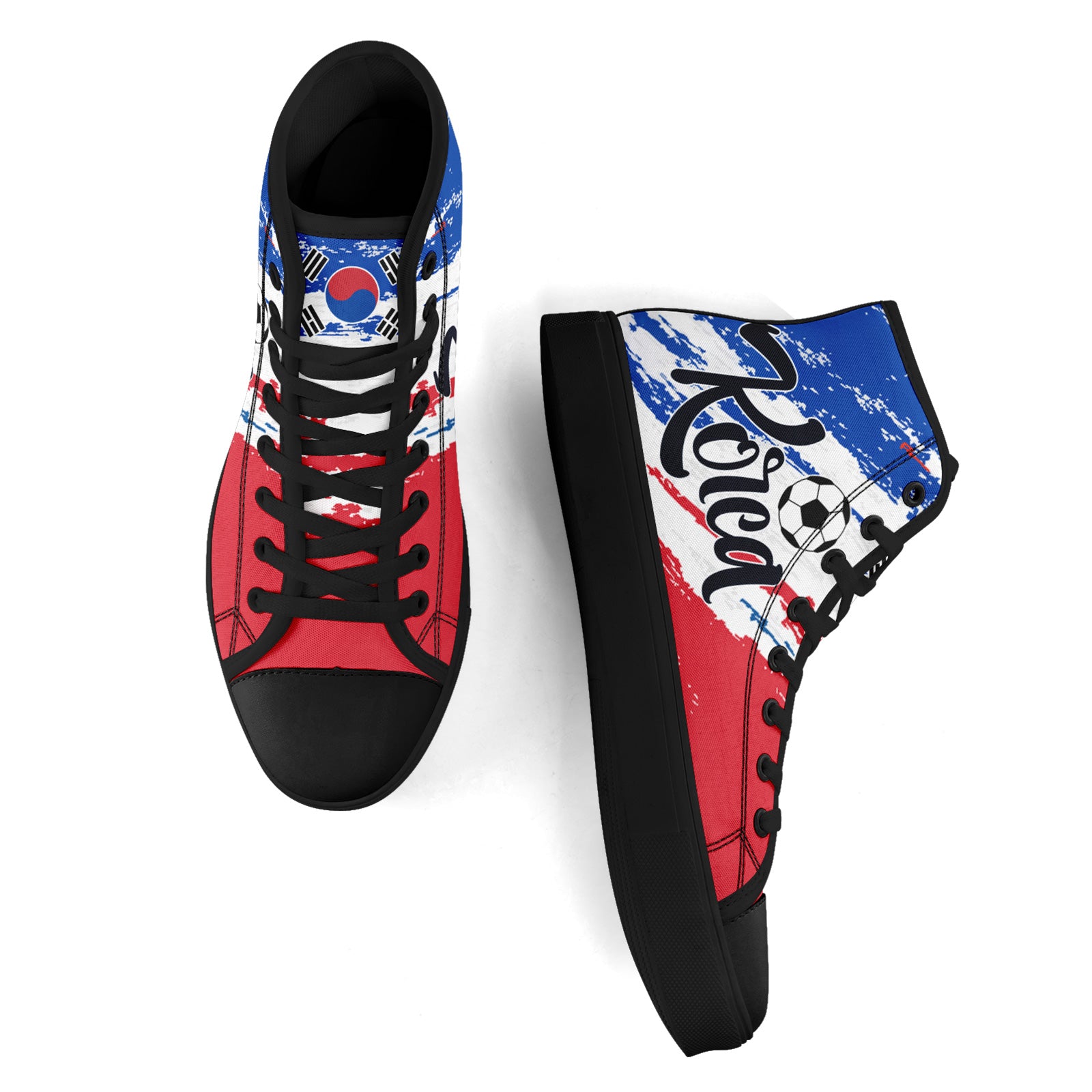 Custom South Korea 2026 World Cup Sneakers DIY Country Flag Running Shoes Lightweight Sport Shoes Gift for Football Fans Personalized Team Name and Logo FN024-F009070-2