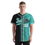 Custom Black Green Gradient Fashion Personalized Authentic Baseball Jersey BSBJ01-D0a7a0c