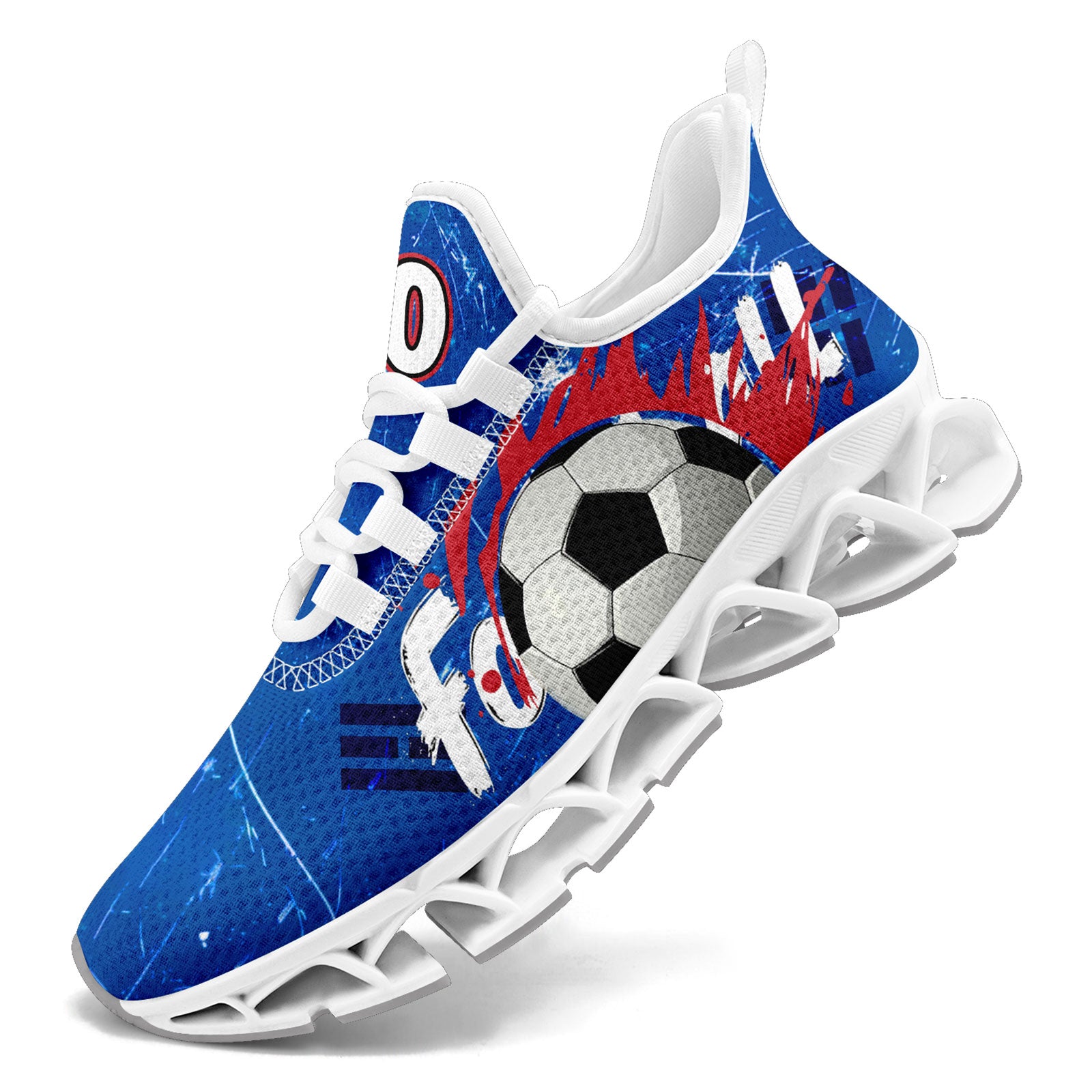 Custom South Korea 2026 World Cup Sneakers DIY Country Flag Running Shoes Lightweight Sport Shoes Gift for Football Fans Personalized Team Name and Logo FN003XD-F009063-3