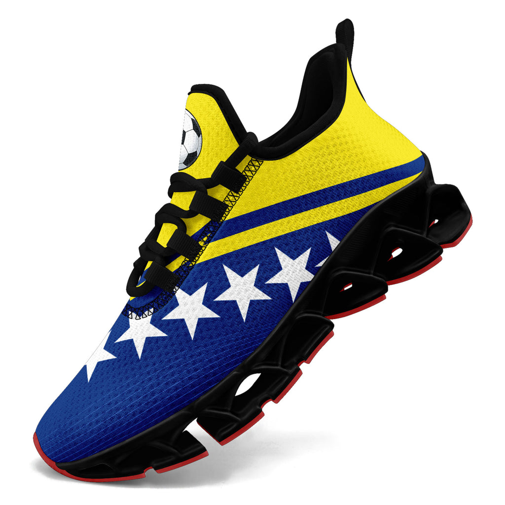 Custom Curaçao 2026 World Cup Sneakers DIY Country Flag Running Shoes Lightweight Sport Shoes Gift for Football Fans Personalized Team Name and Logo FN003XD-F009091-5