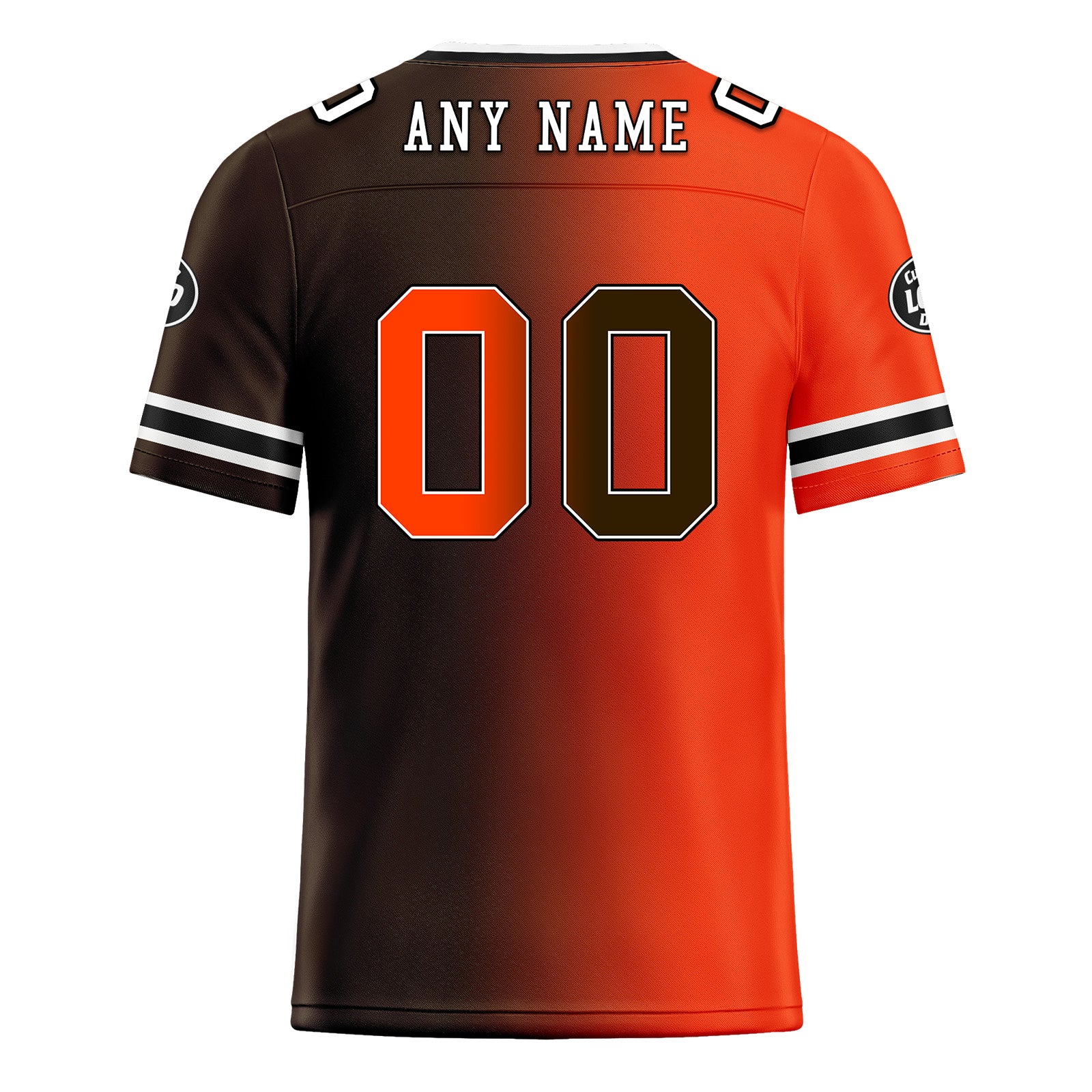 Custom Orange Brownish Red Ohio Personalized Authentic Football Jersey FBJ02-D028017-20
