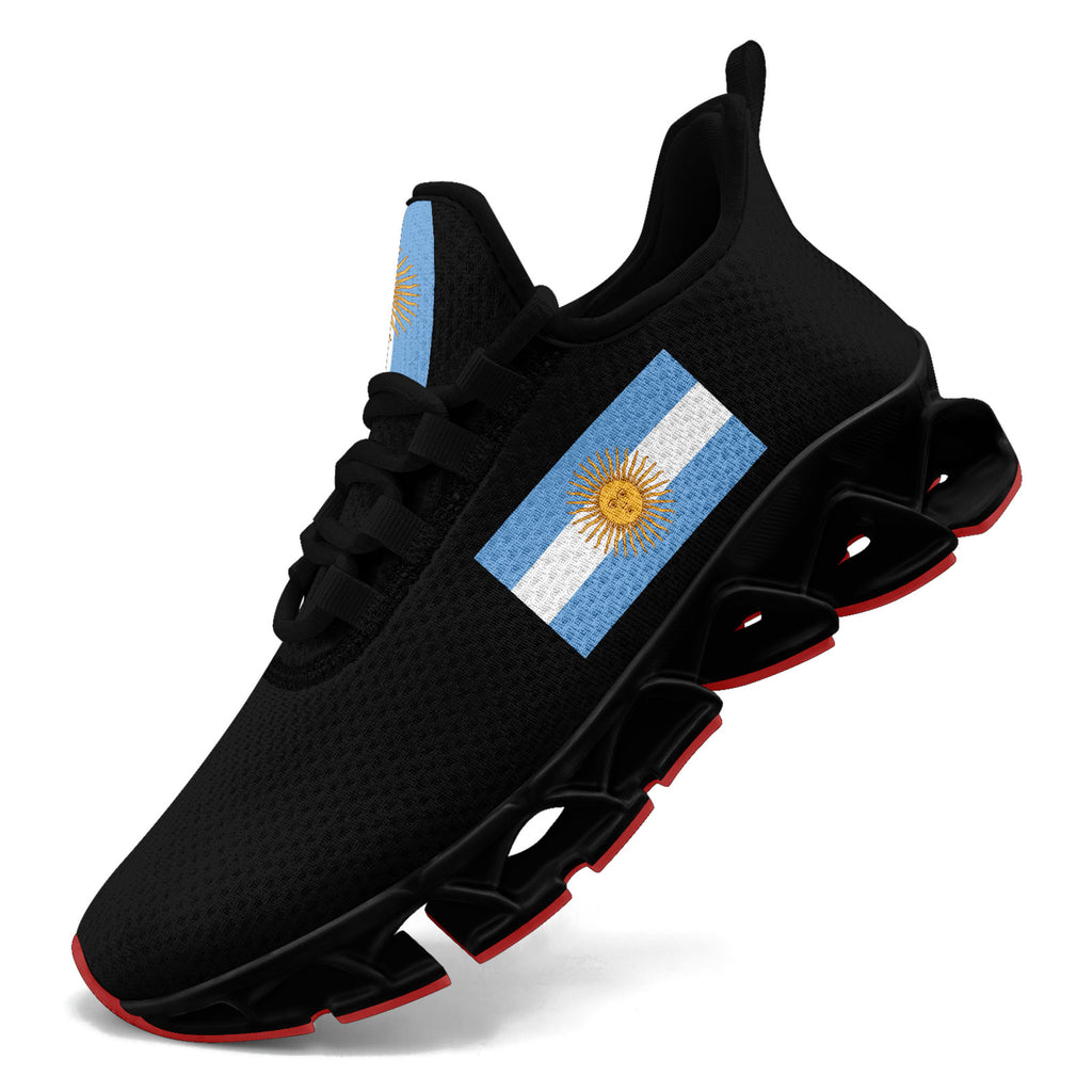 Custom 2026 World Cup Argentina Sneakers DIY Country Flag Running Shoes Lightweight Sport Shoes Gift for Football Fans Personalized Team Name and Logo FN003XD-F027046-4