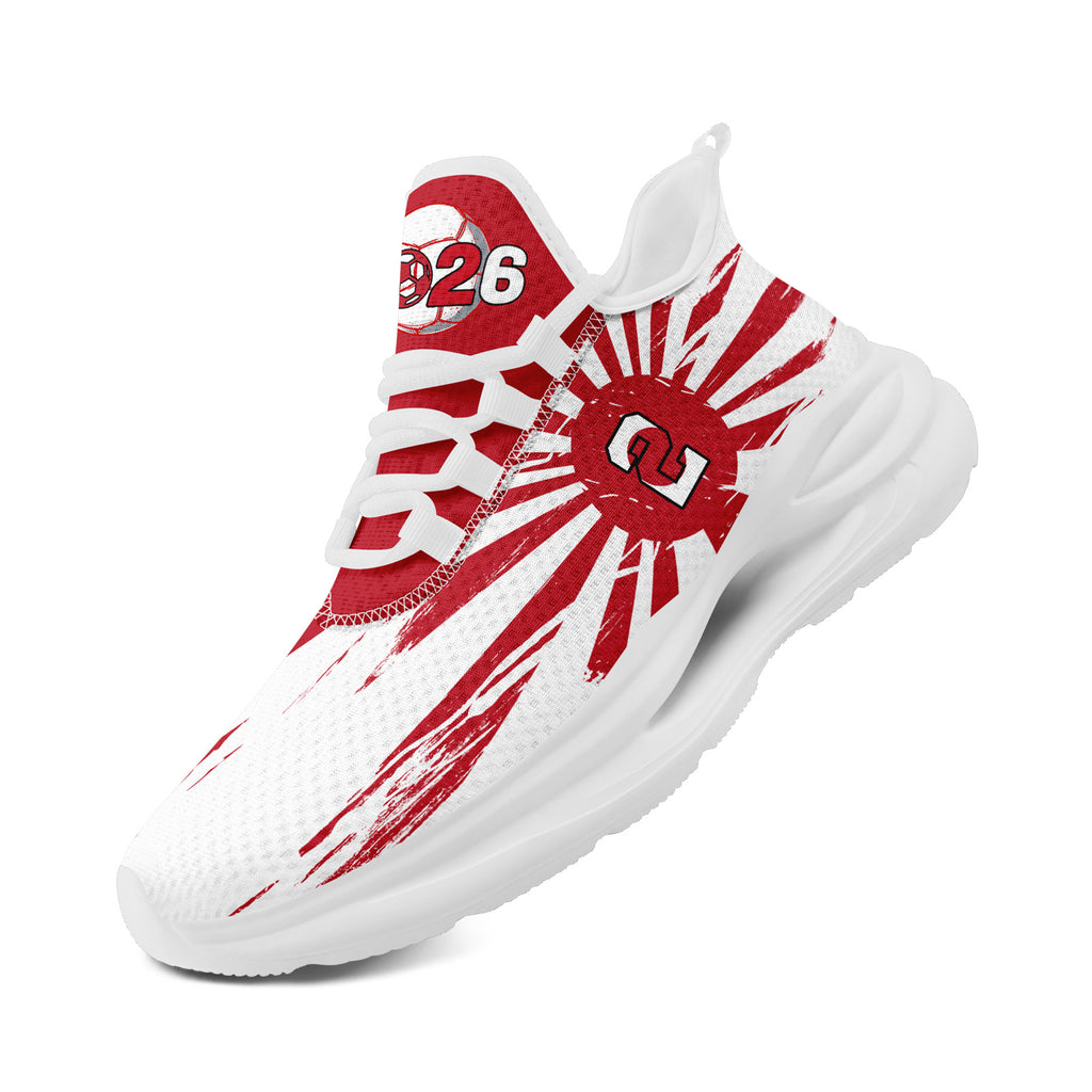 Custom 2026 World Cup Japan Sneakers DIY Country Flag Running Shoes Lightweight Sport Shoes Gift for Football Fans Personalized Team Name and Logo FN079-F023088-10