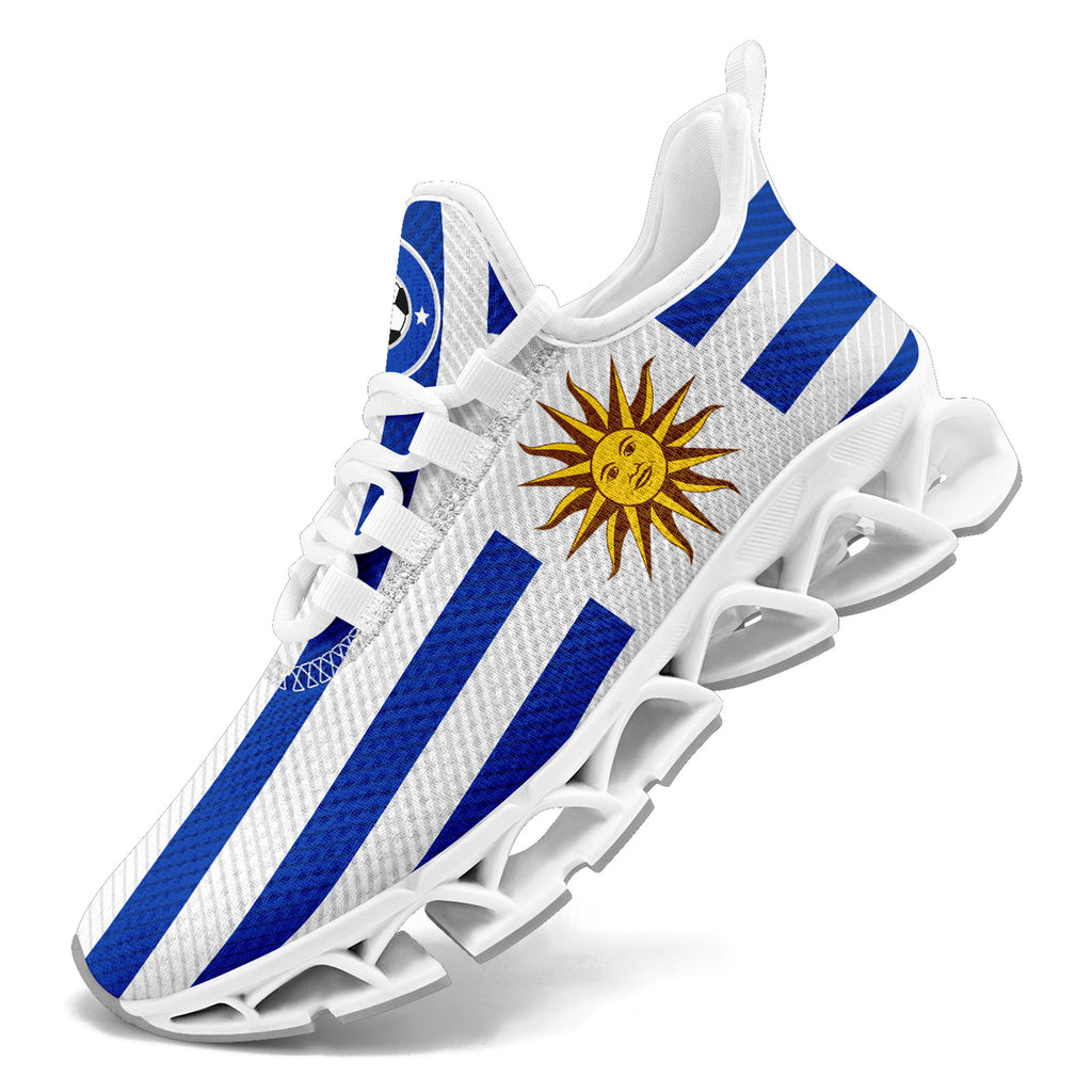 Custom Uruguay 2026 World Cup Sneakers DIY Country Flag Running Shoes Lightweight Sport Shoes Gift for Football Fans Personalized Team Name and Logo FN003XD-F009085-4