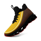 Custom Brown Yellow Maxsoul Shoes Personalized Sneaker FN030XD-D020388-14