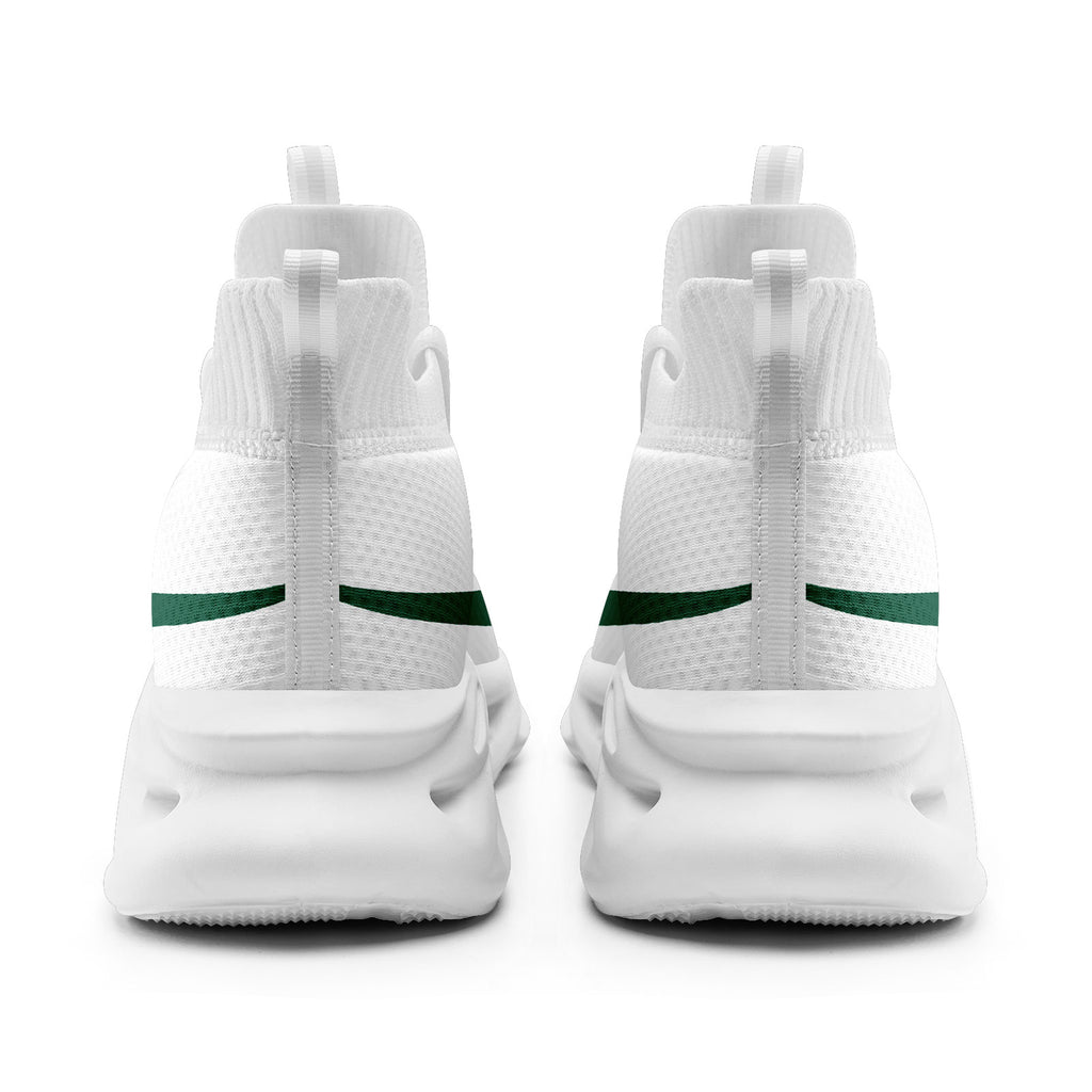 Custom White New York Football Jersey and Sports Shoes Combo Offer Personalized Combo ZH-D025008-30