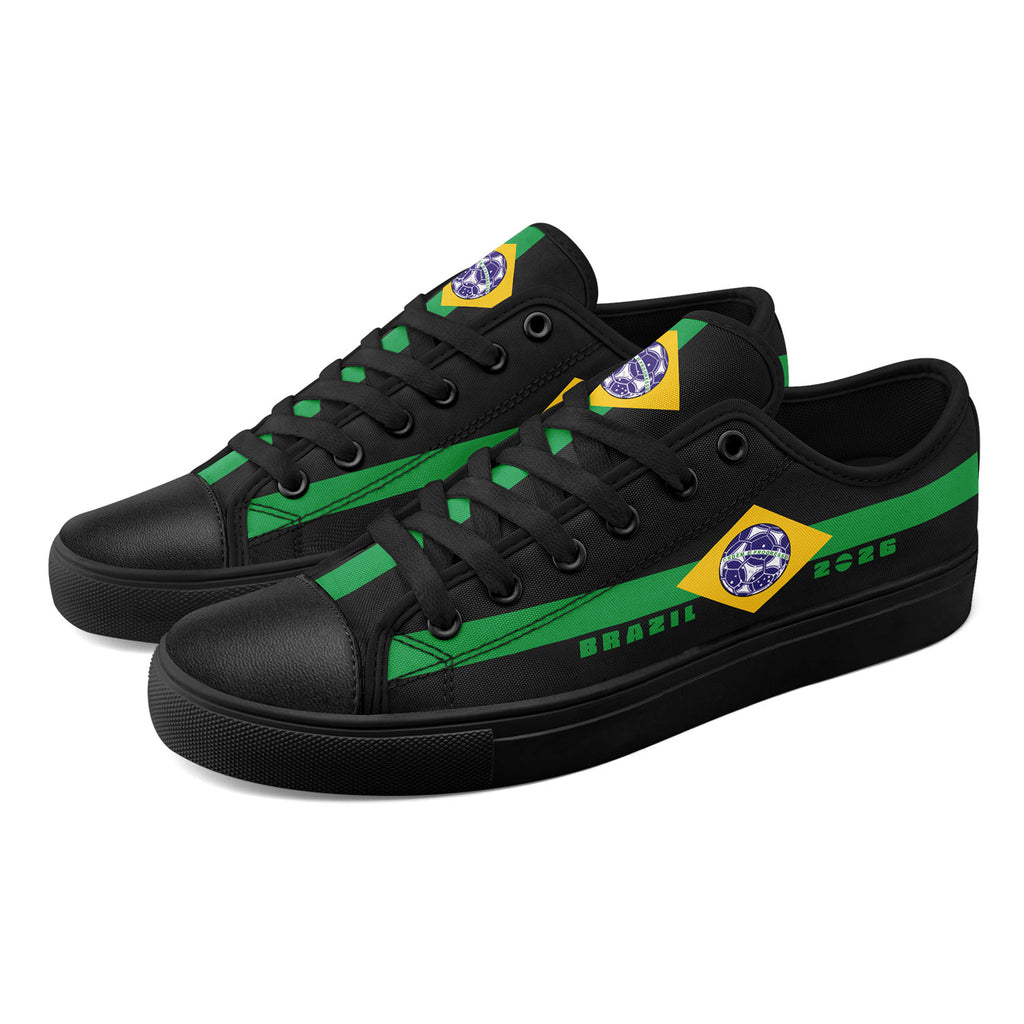 Custom 2026 World Cup Brazil Sneakers DIY Country Flag Running Shoes Lightweight Sport Shoes Gift for Football Fans Personalized Team Name and Logo FN027-F027054-3