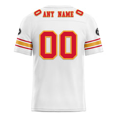 Custom White Kansas City Personalized Authentic Football Jersey FBJ02-D020256-24