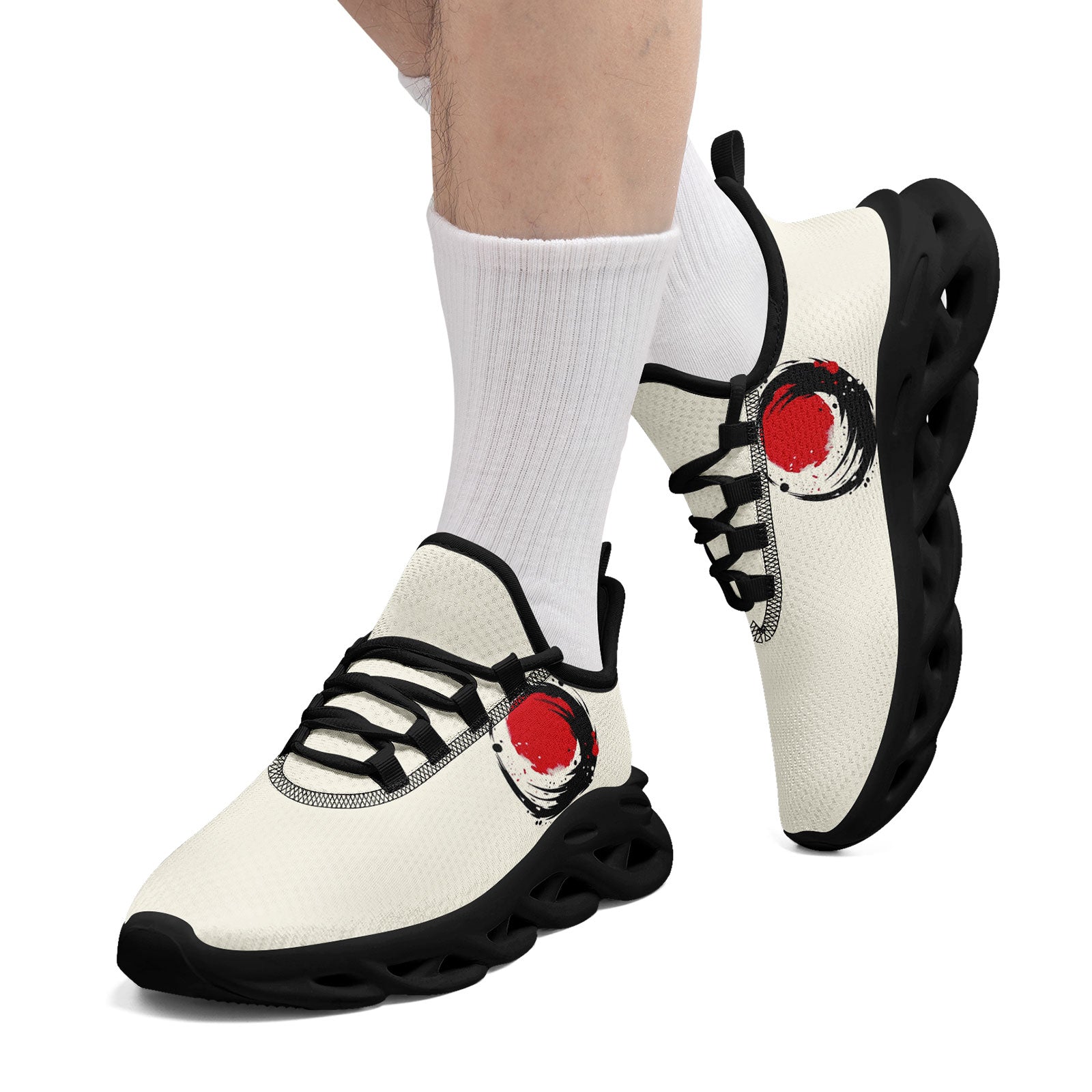 Custom Japan 2026 World Cup Sneakers DIY Country Flag Running Shoes Lightweight Sport Shoes Gift for Football Fans Personalized Team Name and Logo FN003-F025044-6