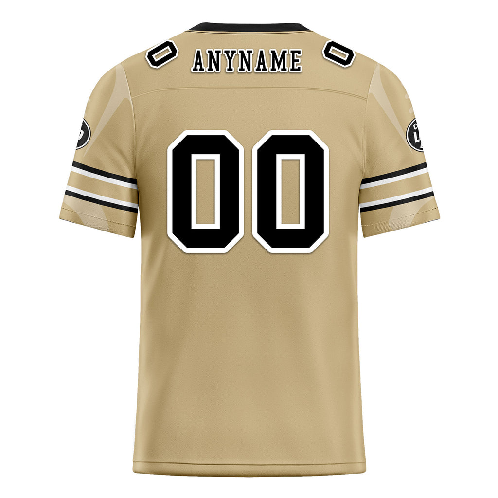 Custom Yellow New Orleans Personalized Authentic Football Jersey FBJ02-D025033-19