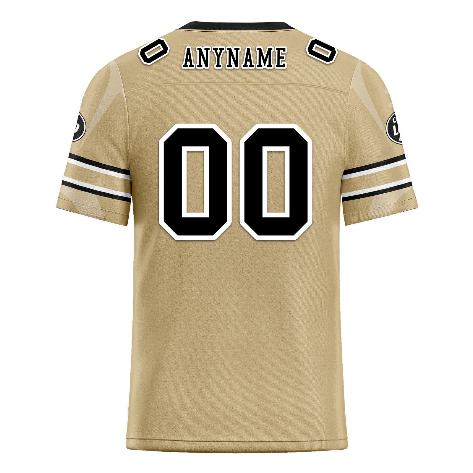 Custom Yellow New Orleans Personalized Authentic Football Jersey FBJ02-D025033-19