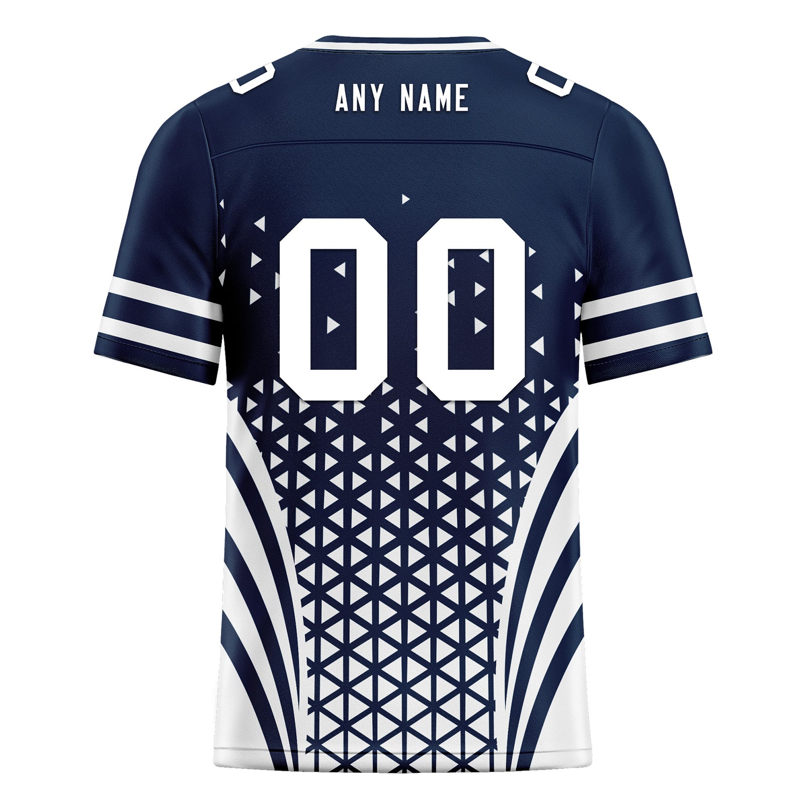 Custom Blue White Texas Personalized Authentic Football Jersey FBJ02-D023033-9