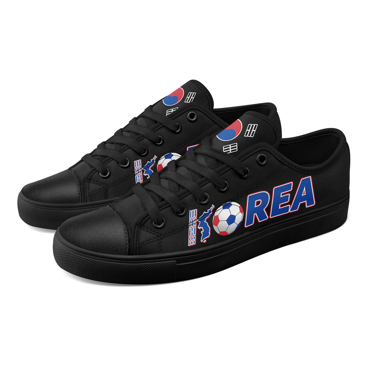 Custom South Korea 2026 World Cup Sneakers DIY Country Flag Running Shoes Lightweight Sport Shoes Gift for Football Fans Personalized Team Name and Logo FN027-F009081-5