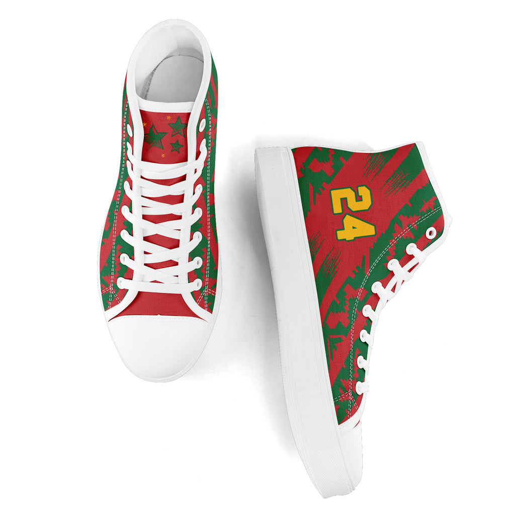 Custom Morocco 2026 World Cup Sneakers DIY Country Flag Running Shoes Lightweight Sport Shoes Gift for Football Fans Personalized Team Name and Logo FN024-F009121-7