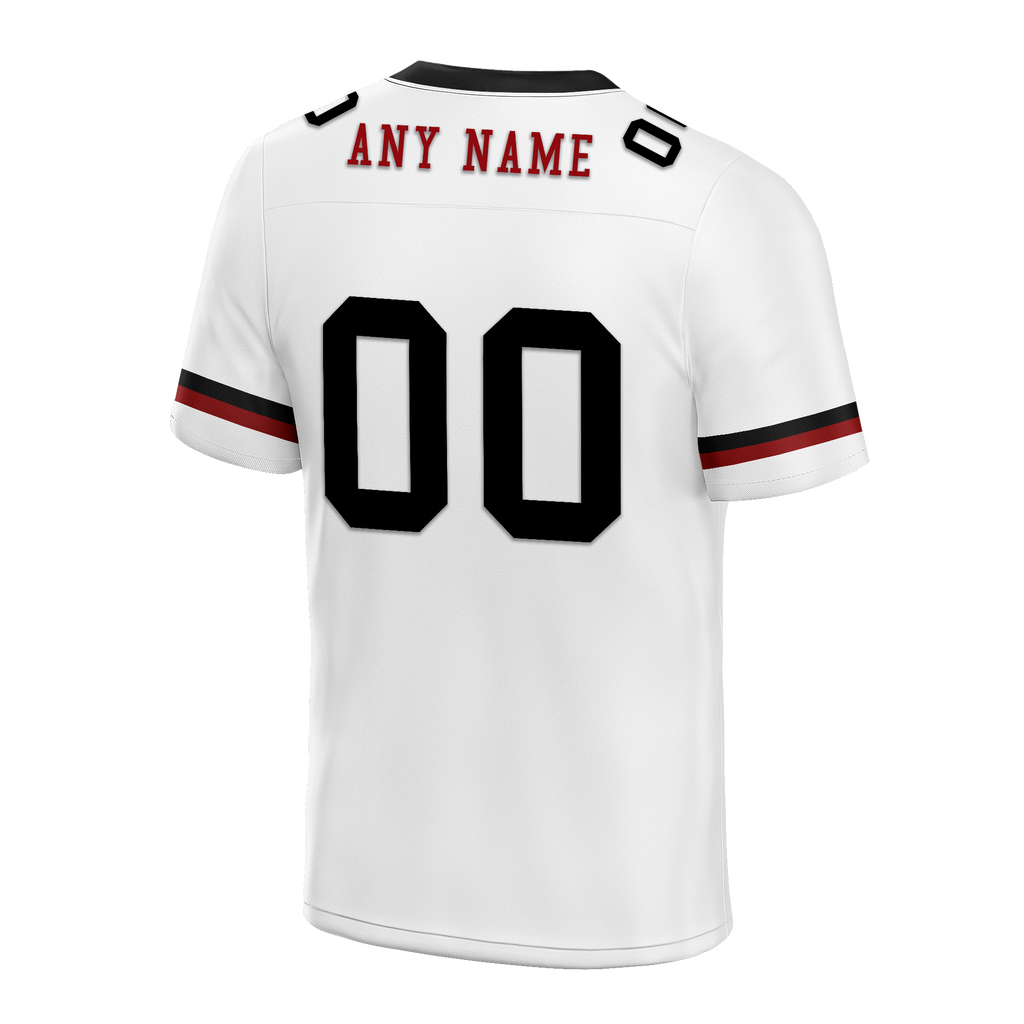 Custom White Black Classic Style Personalized Authentic Football Jersey FBJ02-bd0a700b
