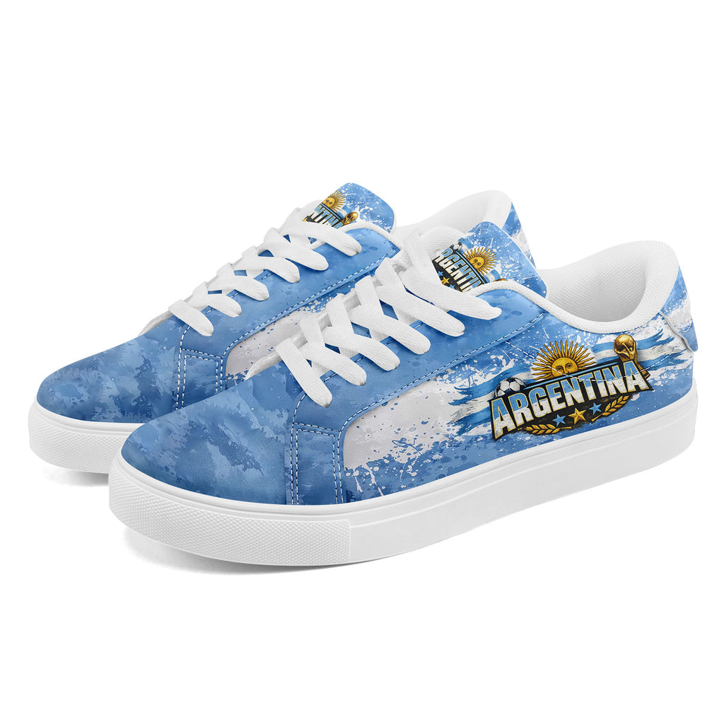 Custom 2026 World Cup Argentina Sneakers DIY Country Flag Running Shoes Lightweight Sport Shoes Gift for Football Fans Personalized Team Name and Logo FN023-F027051-2