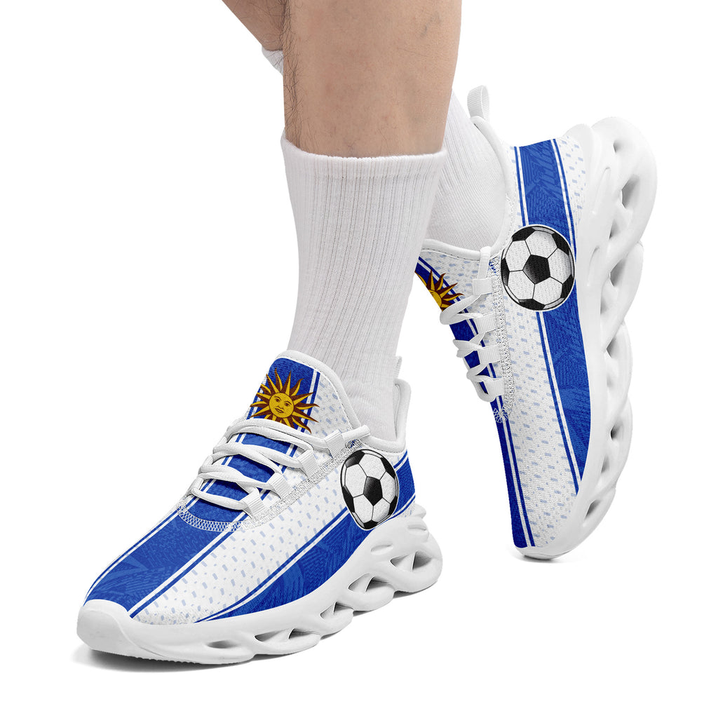 Custom Uruguay 2026 World Cup Sneakers DIY Country Flag Running Shoes Lightweight Sport Shoes Gift for Football Fans Personalized Team Name and Logo FN003-F009072-3