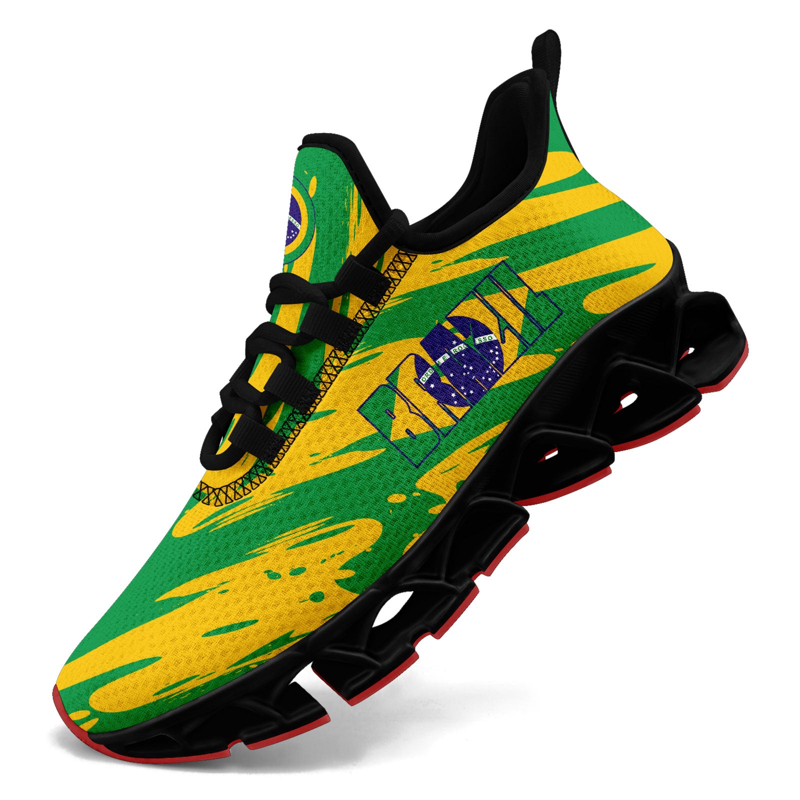 Custom 2026 World Cup Brazil Sneakers DIY Country Flag Running Shoes Lightweight Sport Shoes Gift for Football Fans Personalized Team Name and Logo FN003XD-F027047-5