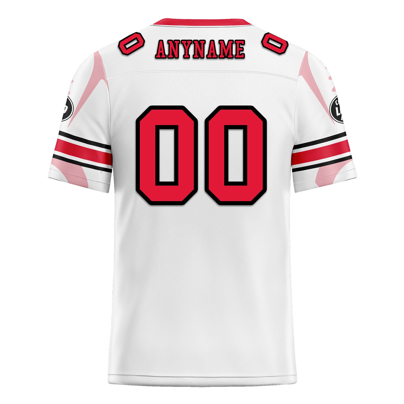 Custom White Red Kansas City Personalized Authentic Football Jersey FBJ02-D025033-18