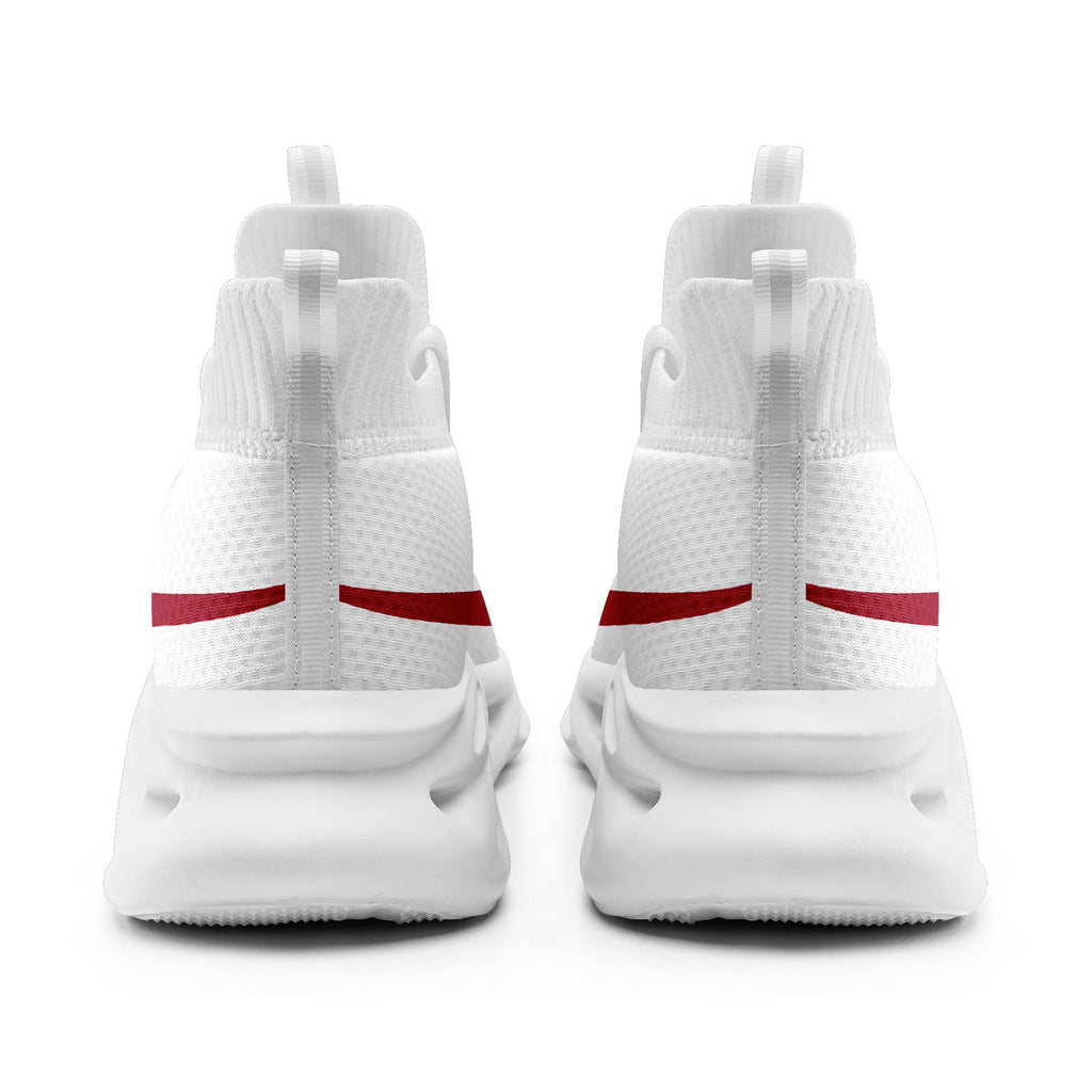 Custom White New York Football Jersey and Sports Shoes Combo Offer Personalized Combo ZH-D025008-20