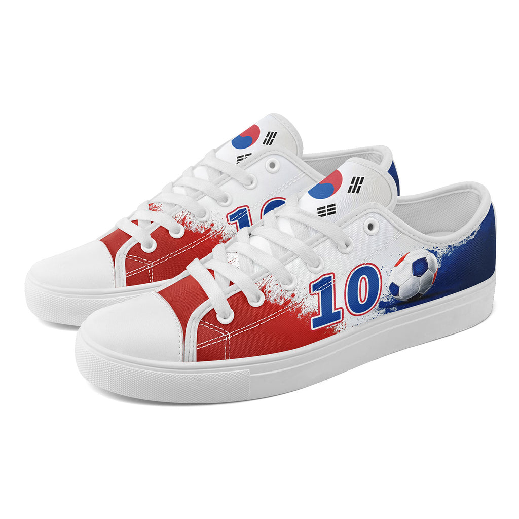 Custom South Korea 2026 World Cup Sneakers DIY Country Flag Running Shoes Lightweight Sport Shoes Gift for Football Fans Personalized Team Name and Logo FN027-F009081-4