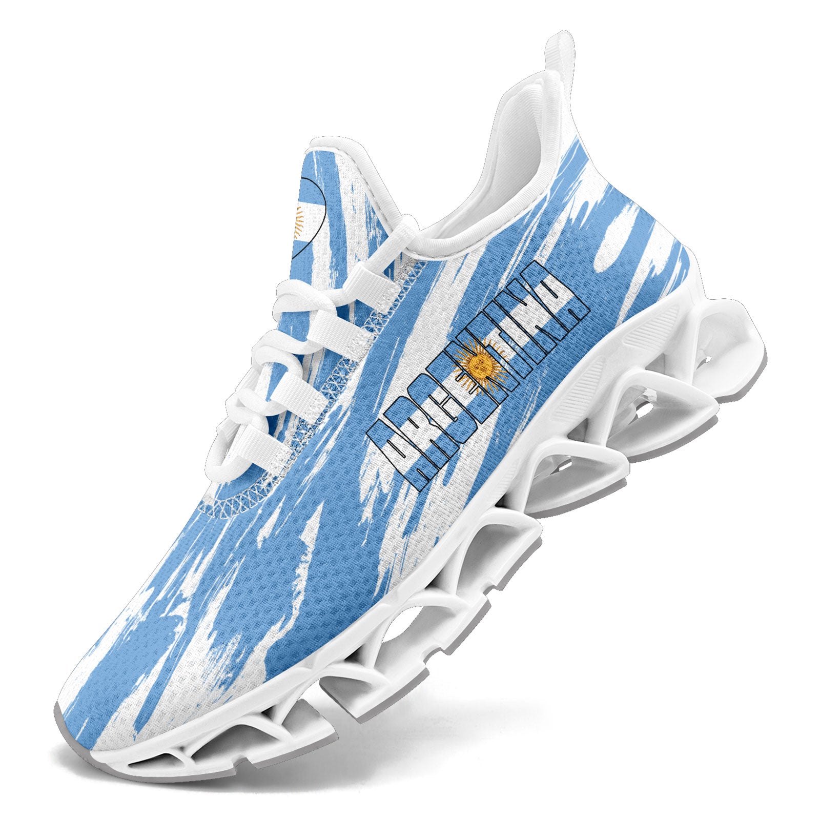 Custom 2026 World Cup Argentina Sneakers DIY Country Flag Running Shoes Lightweight Sport Shoes Gift for Football Fans Personalized Team Name and Logo FN003XD-F027046-5
