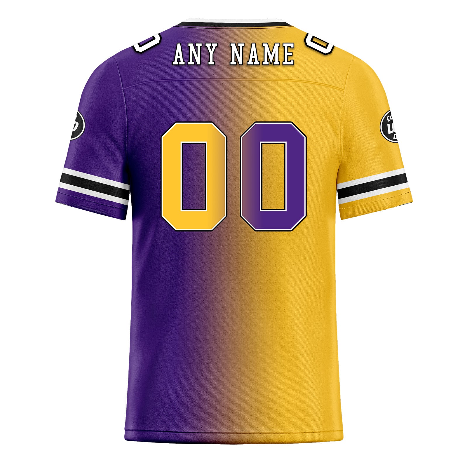 Custom Purple Yellow Minnesota Personalized Authentic Football Jersey FBJ02-D028017-9