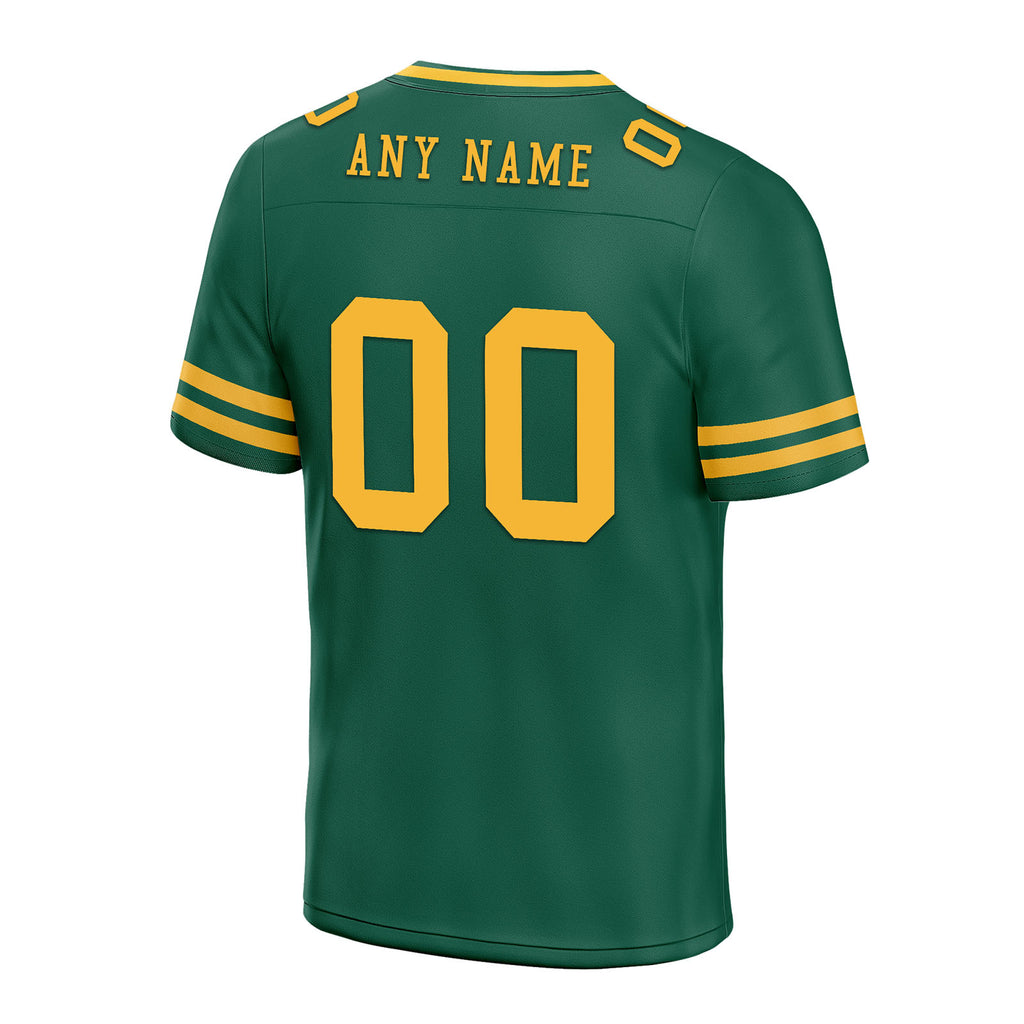 Custom Green Yellow Green Bay Personalized Authentic Football Jersey FBJ02-E0601-7