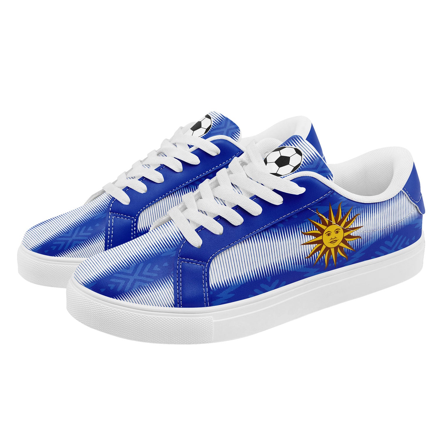Custom Uruguay 2026 World Cup Sneakers DIY Country Flag Running Shoes Lightweight Sport Shoes Gift for Football Fans Personalized Team Name and Logo FN023-F009096-1
