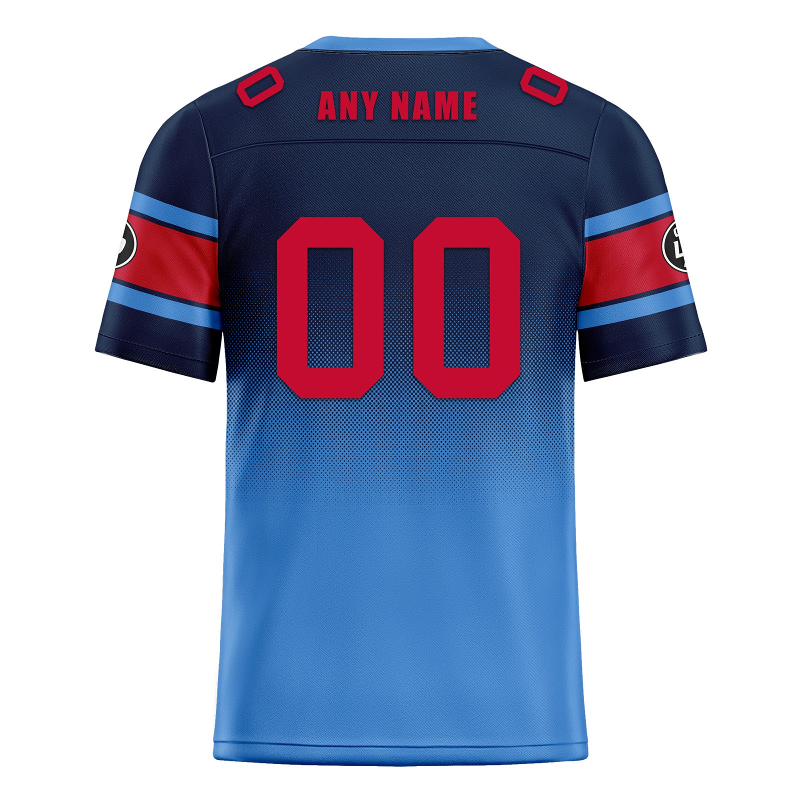 Custom Blue Tennessee Personalized Authentic Football Jersey FBJ02-D020249-32