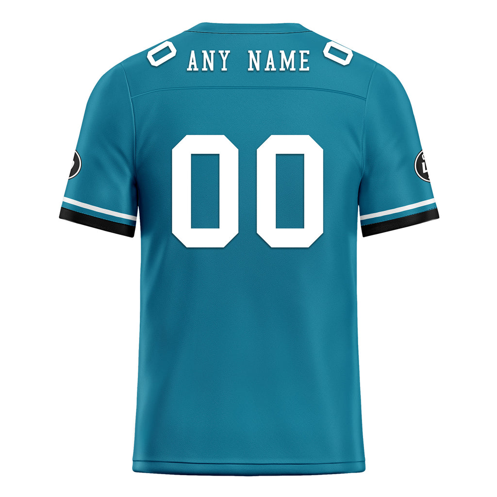 Custom Blue Jacksonville Personalized Authentic Football Jersey FBJ02-D020263-16