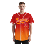 Custom Red Orange Fade Fashion Personalized Authentic Baseball Jersey BSBJ01-D0a70df