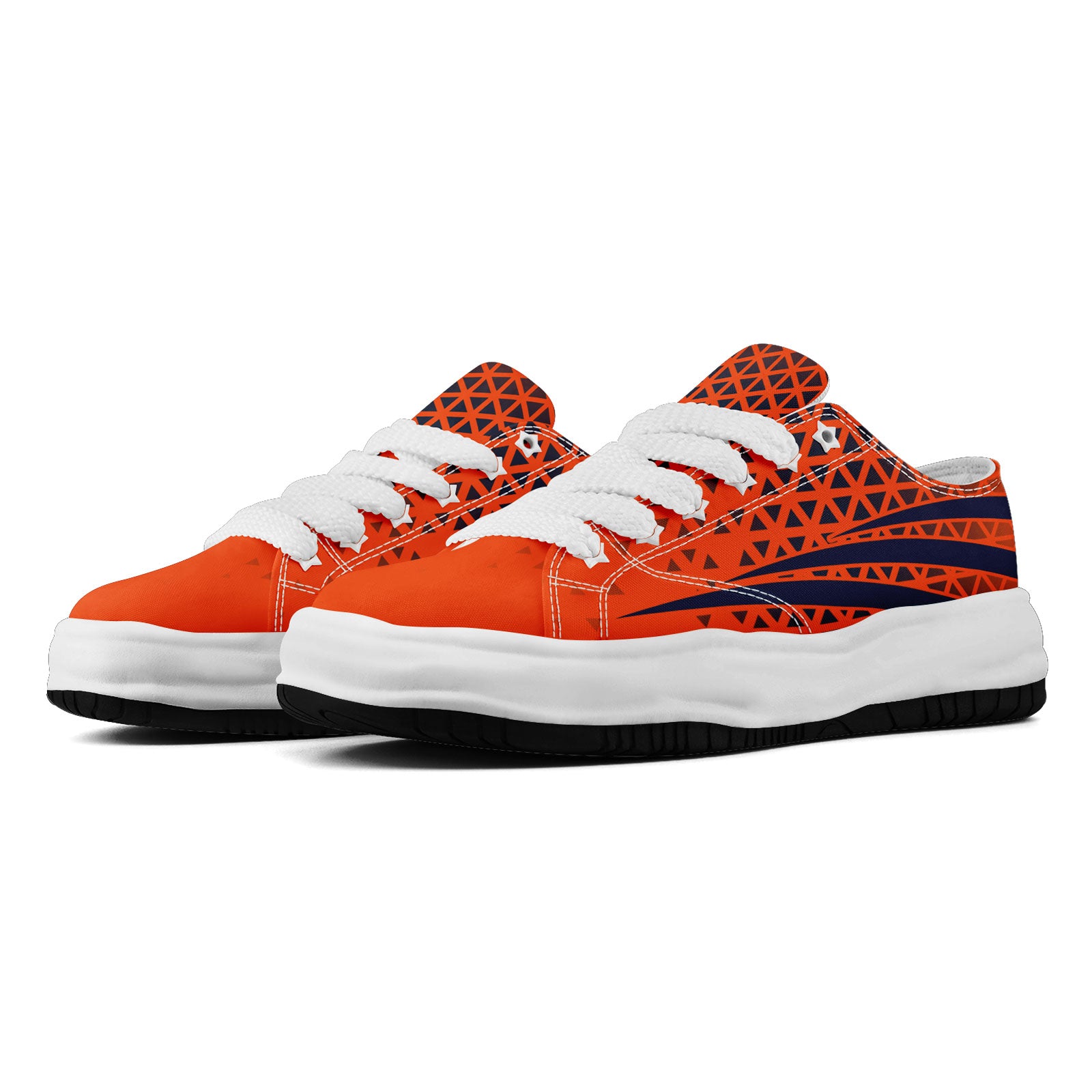 Custom Orange White Colorado Shoes Personalized Sneaker FN038-D023003-10
