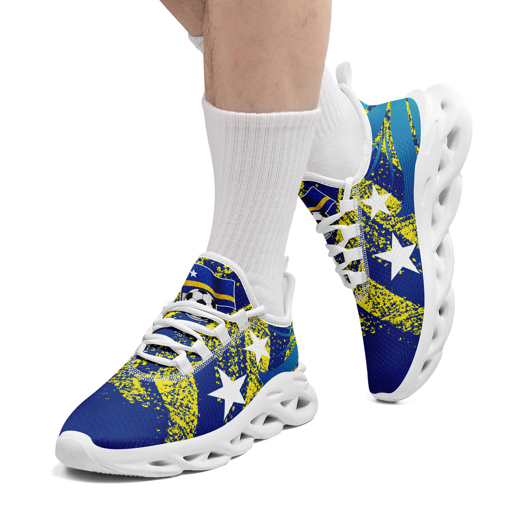 Custom Curaçao 2026 World Cup Sneakers DIY Country Flag Running Shoes Lightweight Sport Shoes Gift for Football Fans Personalized Team Name and Logo FN003-F009074-4