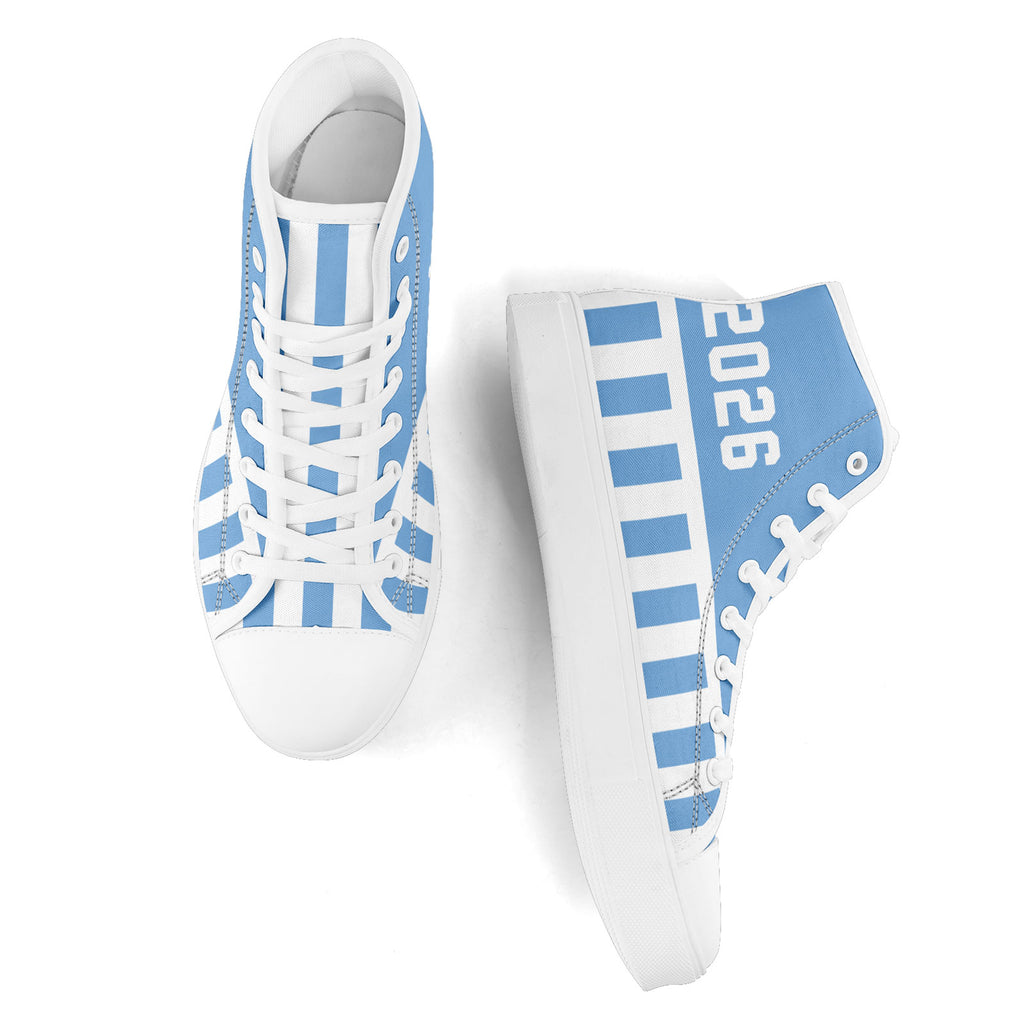 Custom 2026 World Cup Argentina Sneakers DIY Country Flag Running Shoes Lightweight Sport Shoes Gift for Football Fans Personalized Team Name and Logo FN024-F027093-4