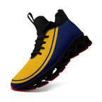 Custom Navy Yellow Maxsoul Shoes Personalized Sneaker FN030XD-D020388-13