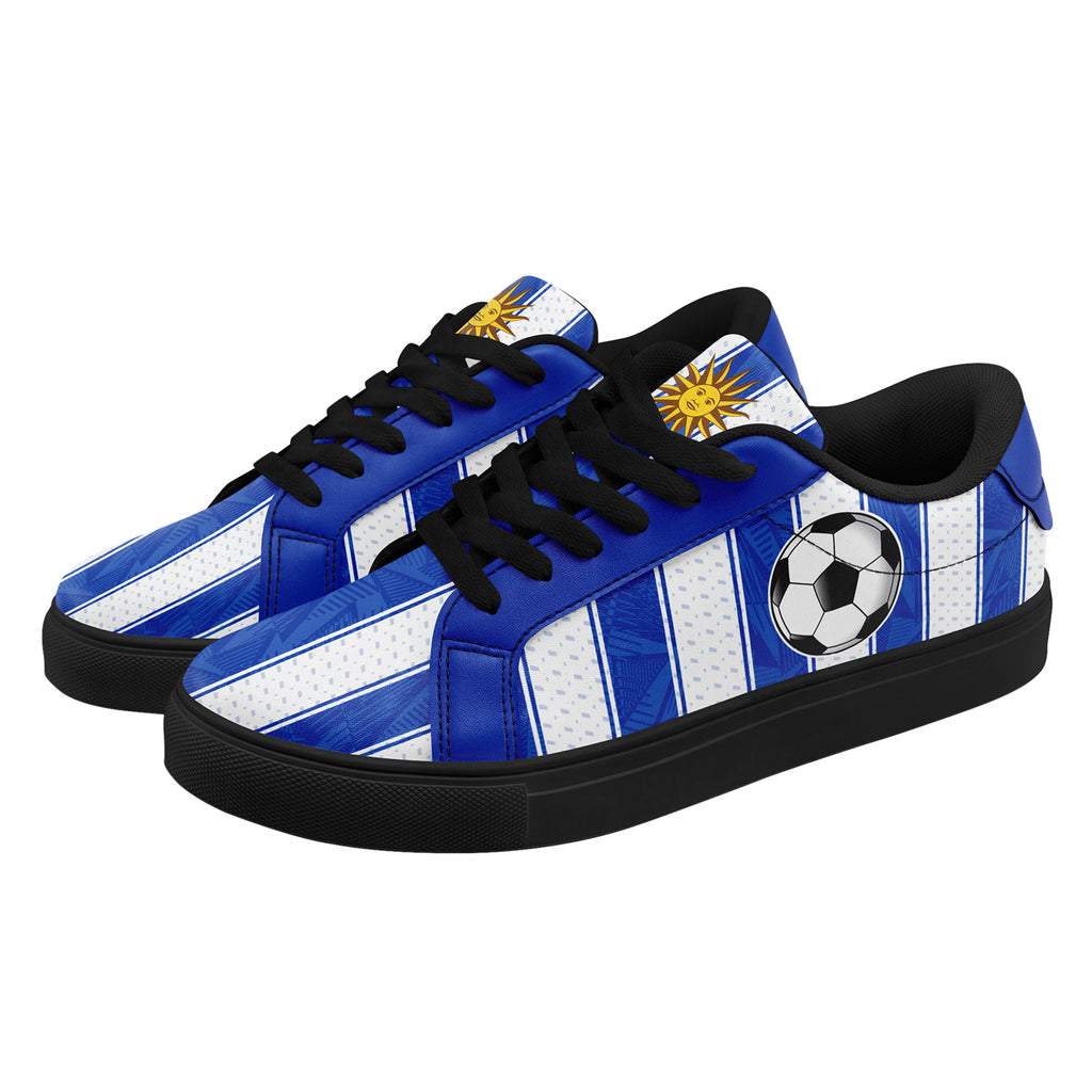 Custom Uruguay 2026 World Cup Sneakers DIY Country Flag Running Shoes Lightweight Sport Shoes Gift for Football Fans Personalized Team Name and Logo FN023-F009096-3