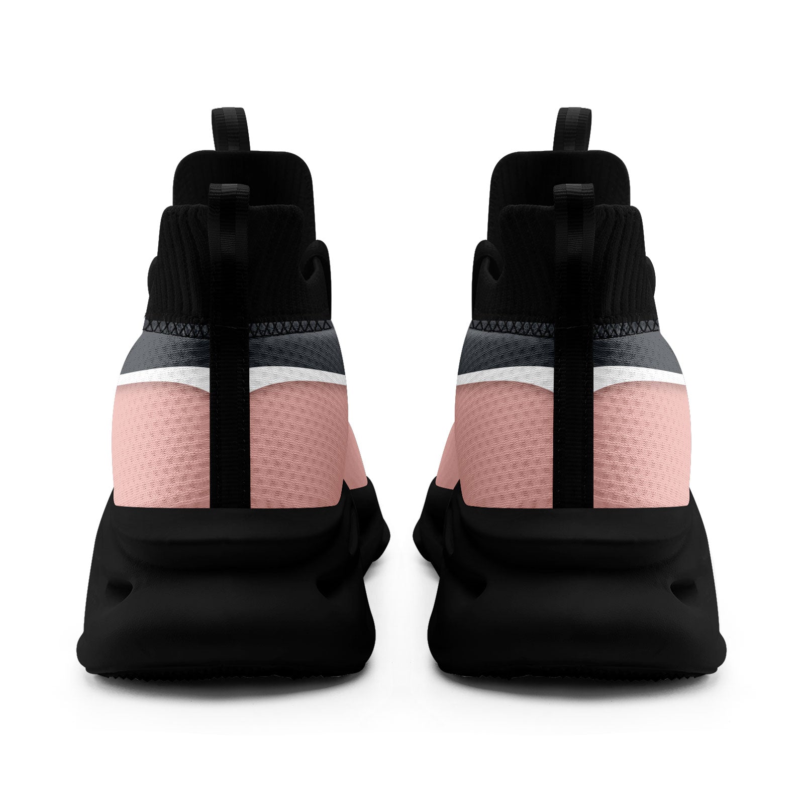 Custom Gray Pink Maxsoul Shoes Personalized Sneaker FN030A-E020011-15