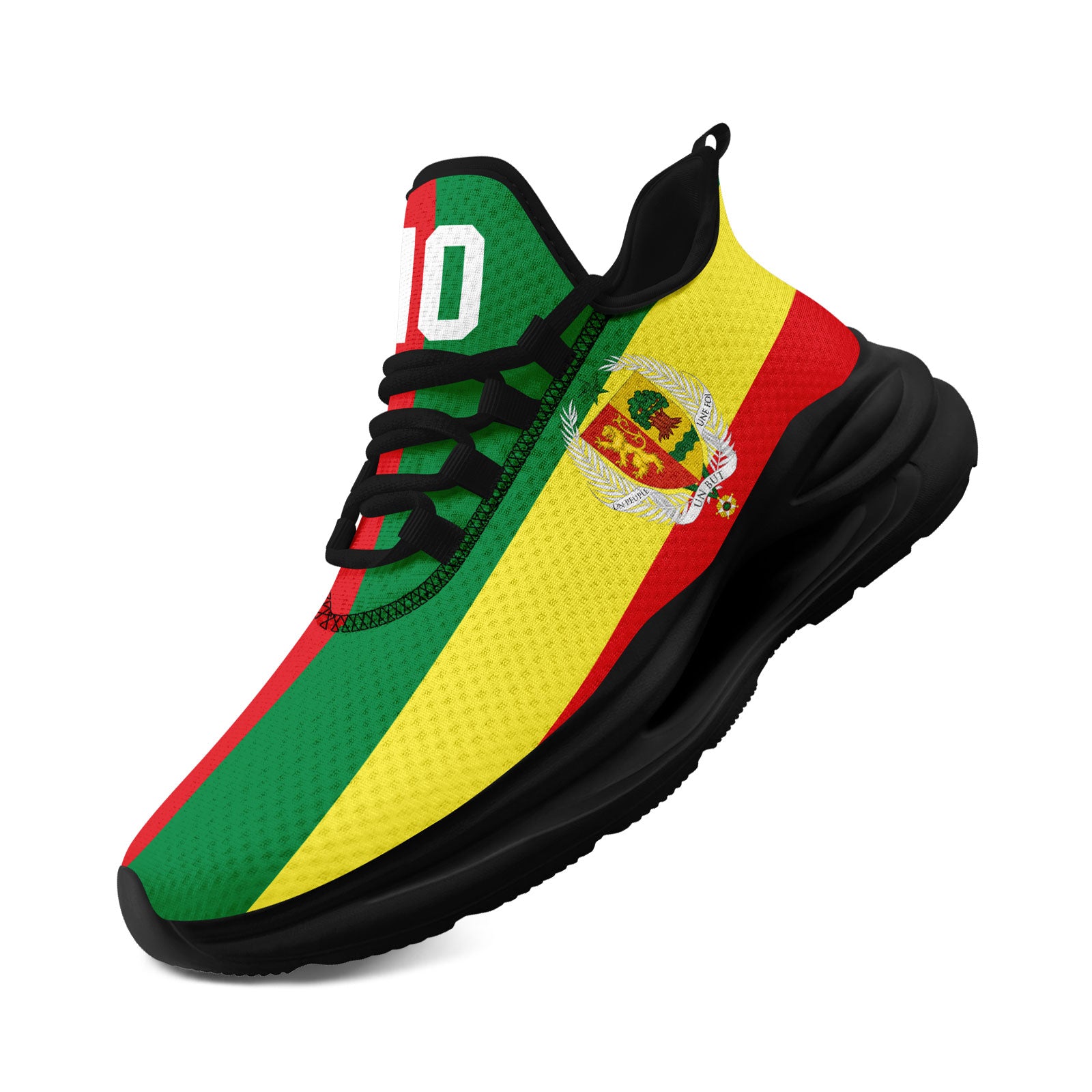 Custom Senegal 2026 World Cup Sneakers DIY Country Flag Running Shoes Lightweight Sport Shoes Gift for Football Fans Personalized Team Name and Logo FN079-F009079-1