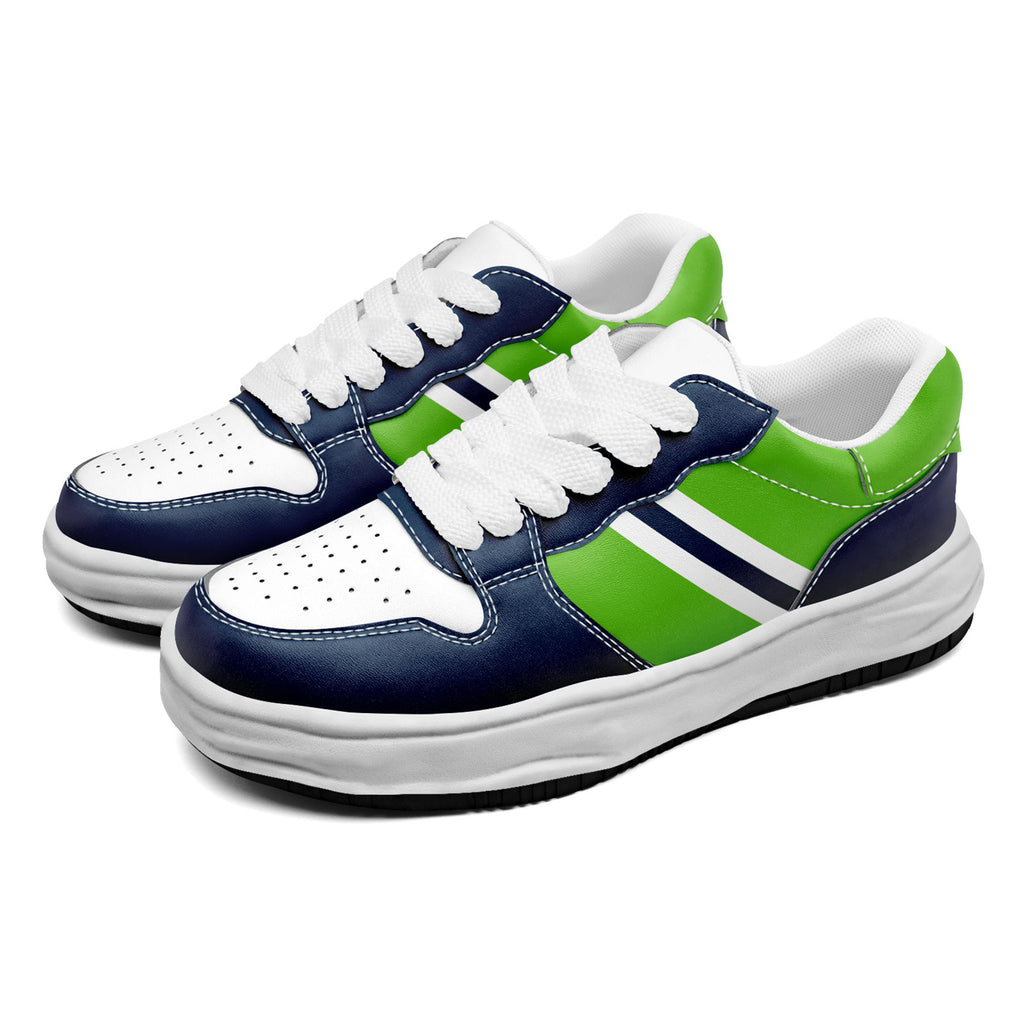 Custom Blue Green Seattle Shoes Personalized Sneaker FN032-D020389-27