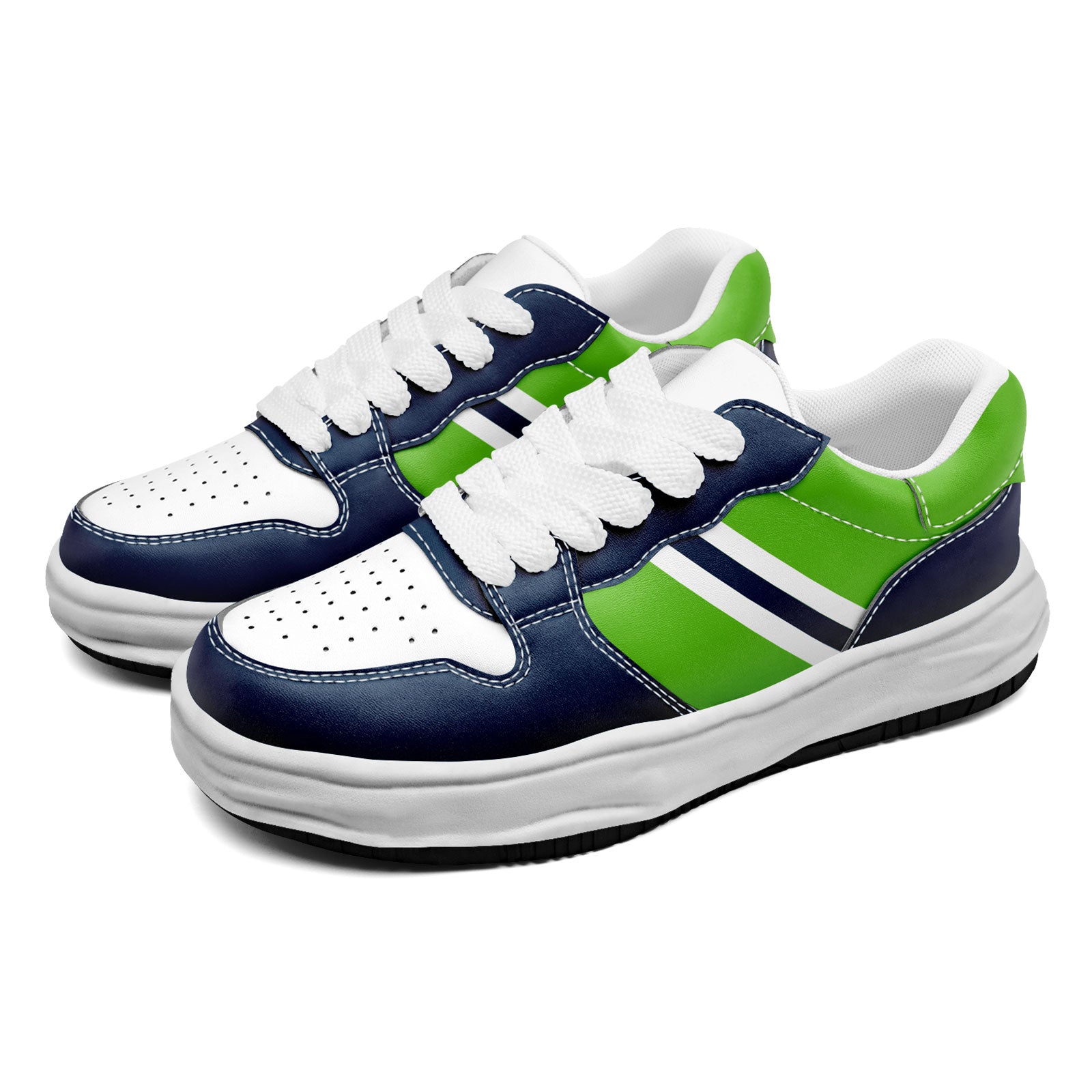 Custom Blue Green Seattle Shoes Personalized Sneaker FN032-D020389-27