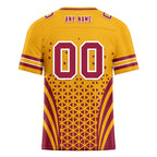 Custom Red Yellow Arizona Personalized Authentic Football Jersey FBJ02-D023033-1