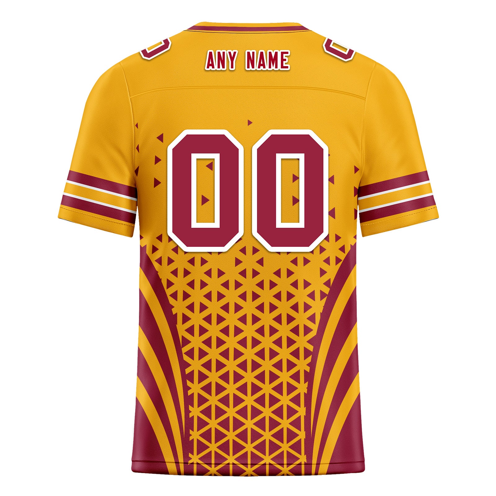 Custom Red Yellow Arizona Personalized Authentic Football Jersey FBJ02-D023033-1